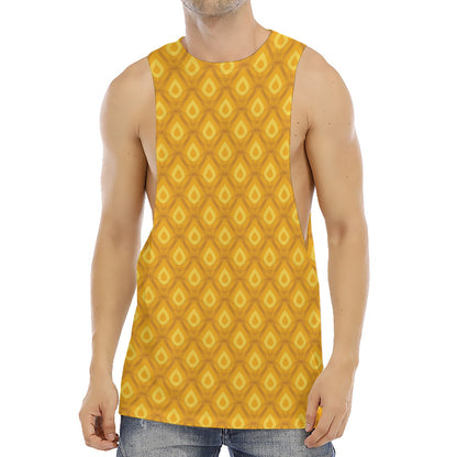 Pineapple Print Men's Muscle Tank Top