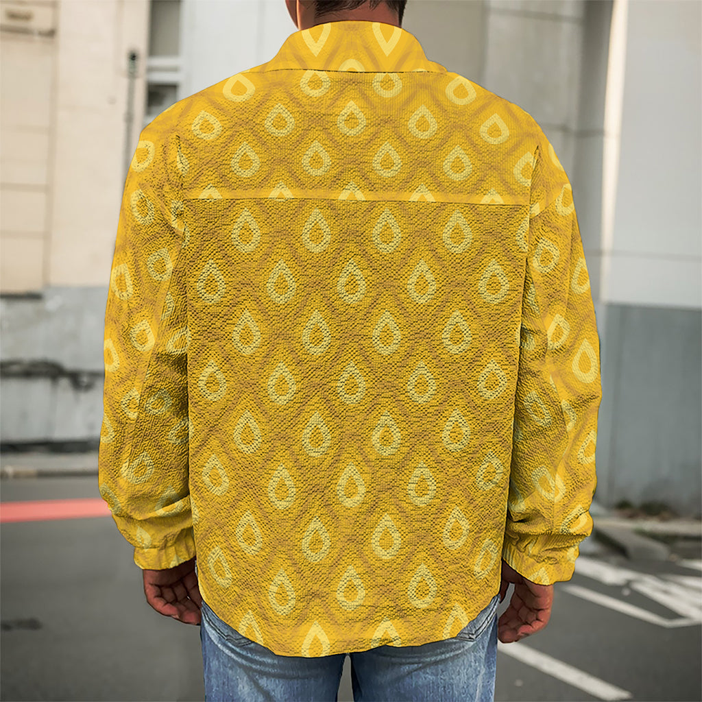 Pineapple Print Men's Shirt Jacket