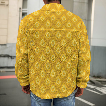 Pineapple Print Men's Shirt Jacket