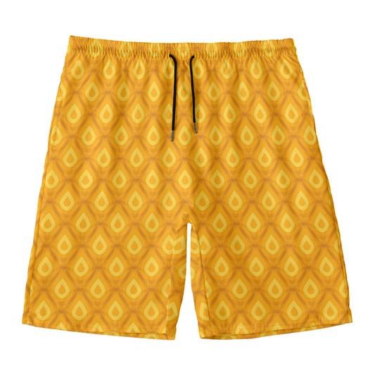 Pineapple Print Men's Swim Trunks
