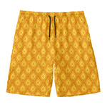 Pineapple Print Men's Swim Trunks
