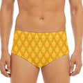Pineapple Print Men's Triangle Swim Briefs