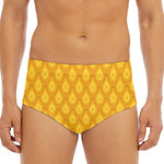 Pineapple Print Men's Triangle Swim Briefs