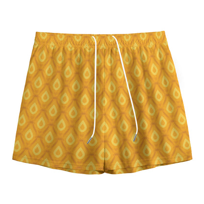 Pineapple Print Mesh Shorts