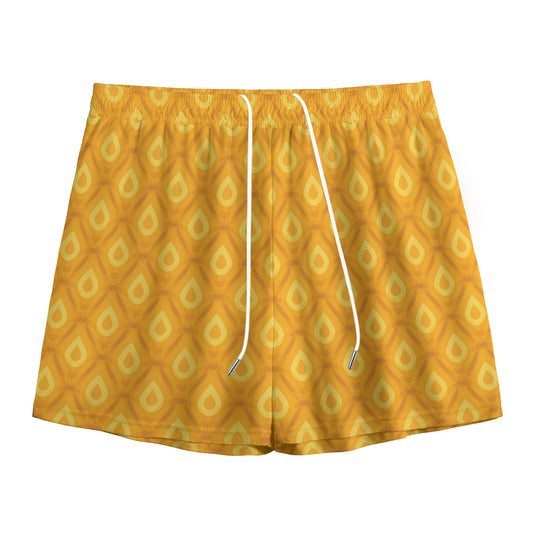 Pineapple Print Mesh Shorts