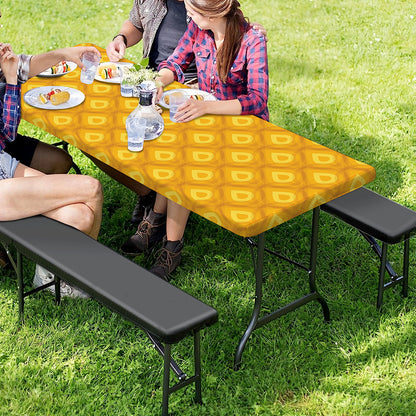 Pineapple Print Picnic Table Cover