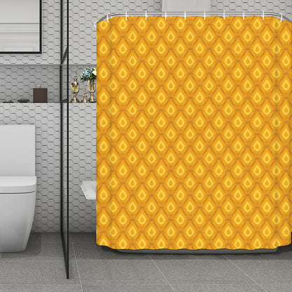 Pineapple Print Polyester Shower Curtain