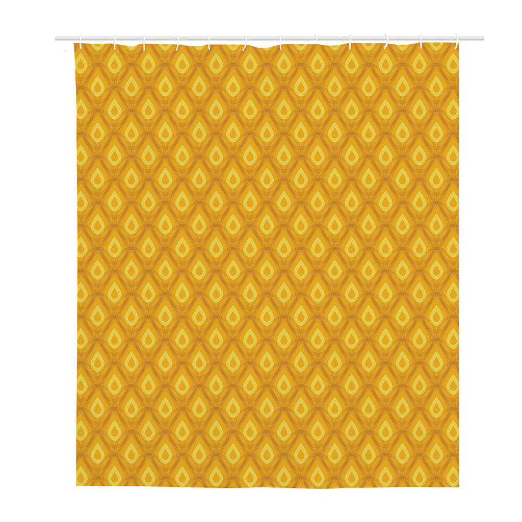 Pineapple Print Polyester Shower Curtain