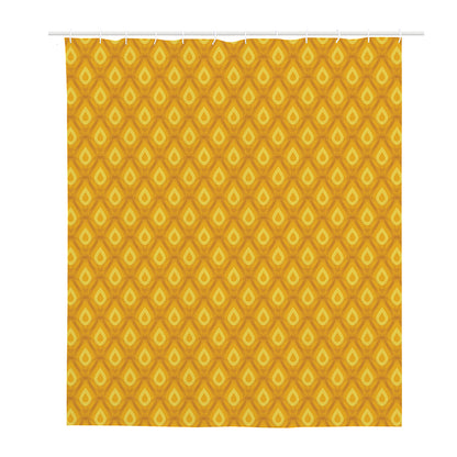 Pineapple Print Polyester Shower Curtain