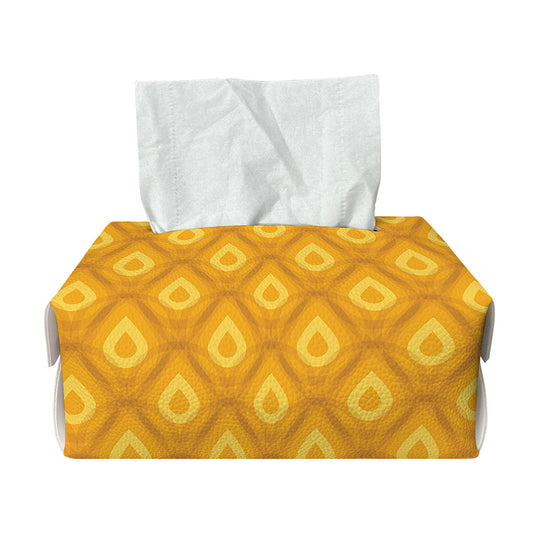 Pineapple Print Rectangle Tissue Box Cover