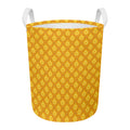 Pineapple Print Round Laundry Basket