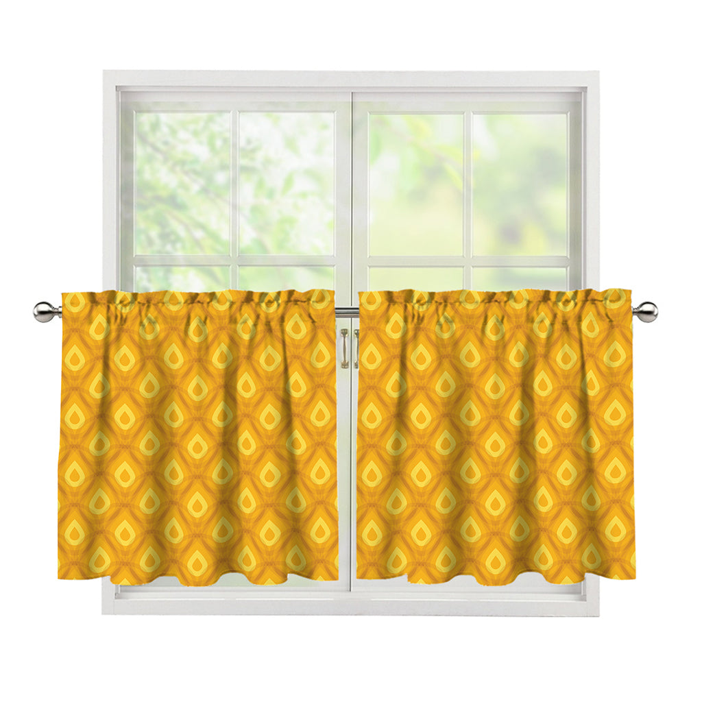 Pineapple Print Tier Curtains