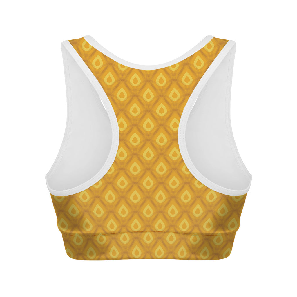 Pineapple Print Women's Sports Bra