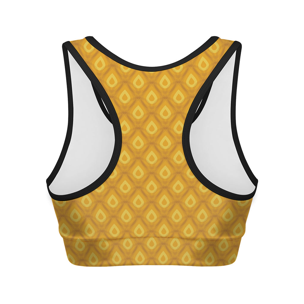 Pineapple Print Women's Sports Bra