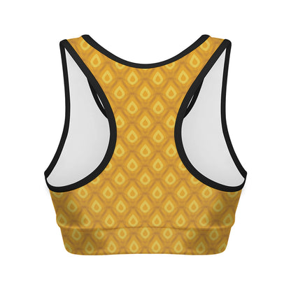 Pineapple Print Women's Sports Bra