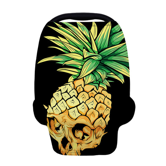 Pineapple Skull Print Baby Seat Cover