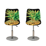 Pineapple Skull Print Bar Stool Covers
