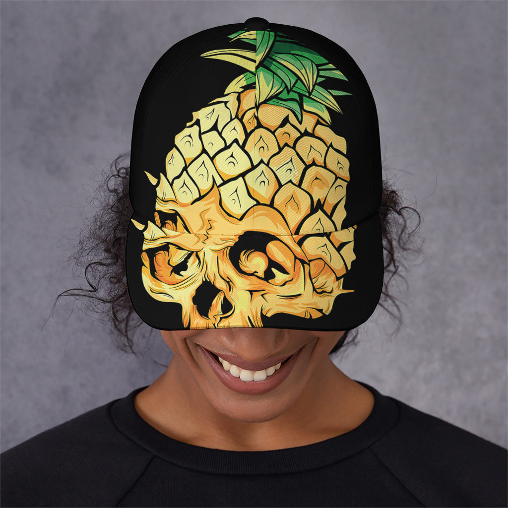 Pineapple Skull Print Baseball Cap