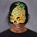 Pineapple Skull Print Baseball Cap