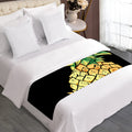 Pineapple Skull Print Bed Runner