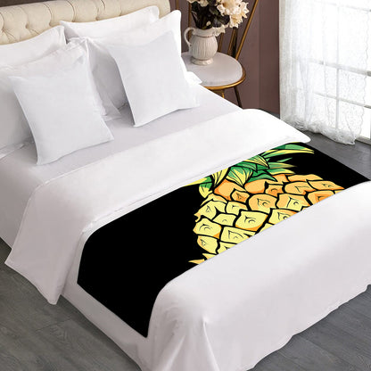Pineapple Skull Print Bed Runner