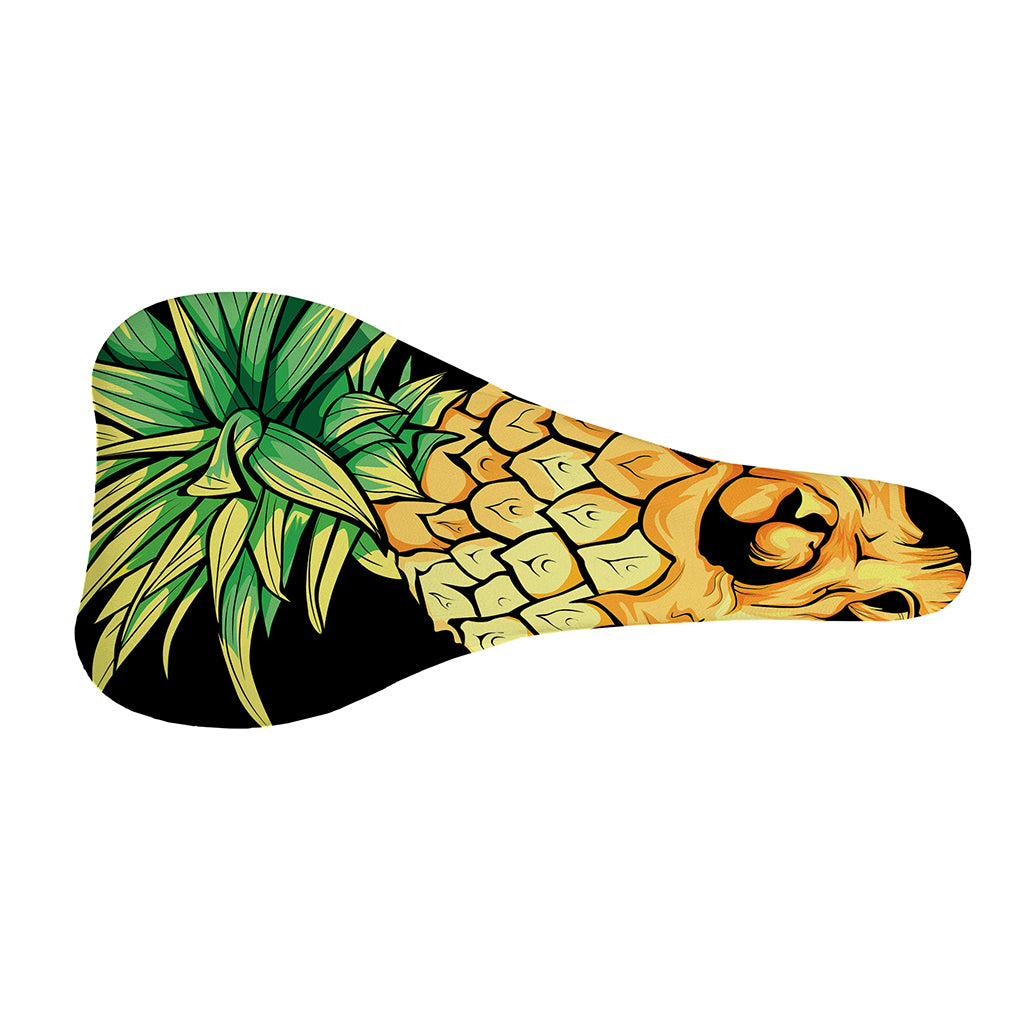 Pineapple Skull Print Bicycle Seat Cover