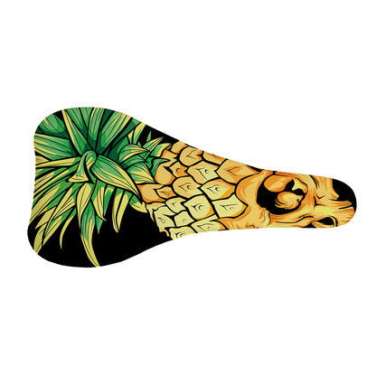 Pineapple Skull Print Bicycle Seat Cover