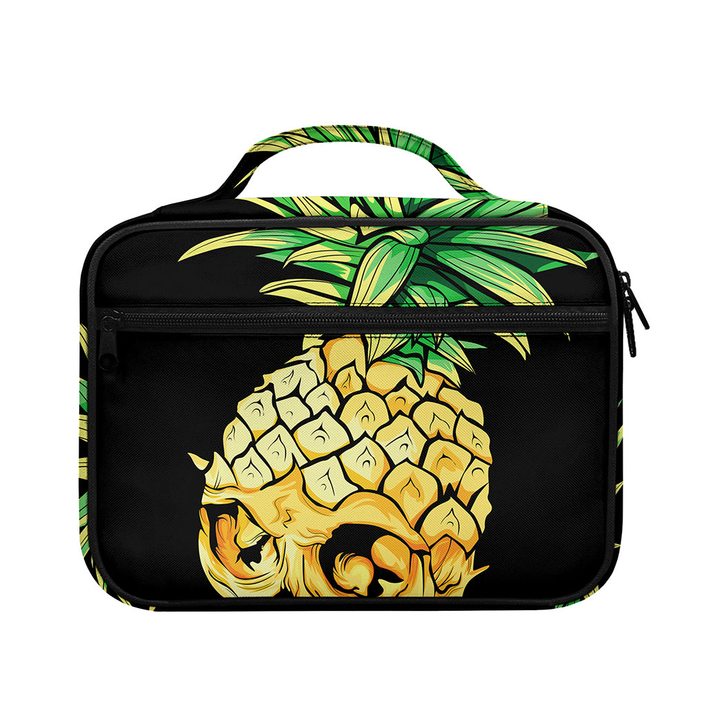 Pineapple Skull Print Briefcase Bible Bag
