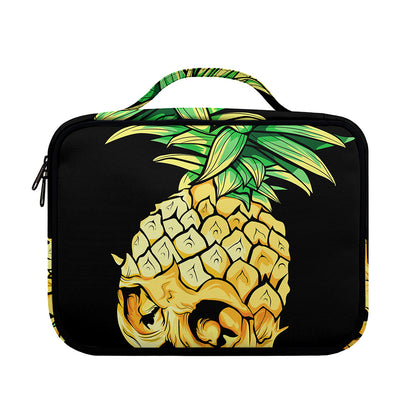 Pineapple Skull Print Briefcase Bible Bag