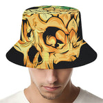 Pineapple Skull Print Bucket Hat