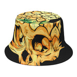 Pineapple Skull Print Bucket Hat