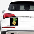 Pineapple Skull Print Car Sticker