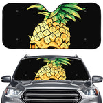 Pineapple Skull Print Car Windshield Sun Shade