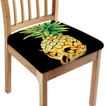 Pineapple Skull Print Chair Cushion Cover