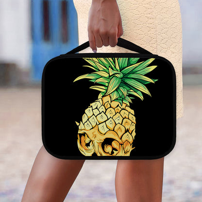 Pineapple Skull Print Classic Bible Case
