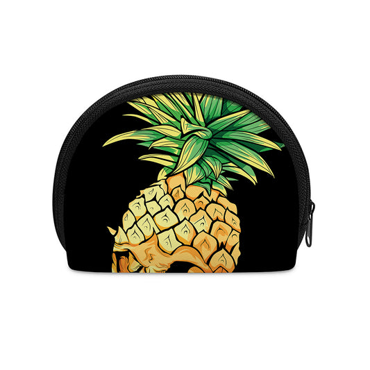 Pineapple Skull Print Coin Purse