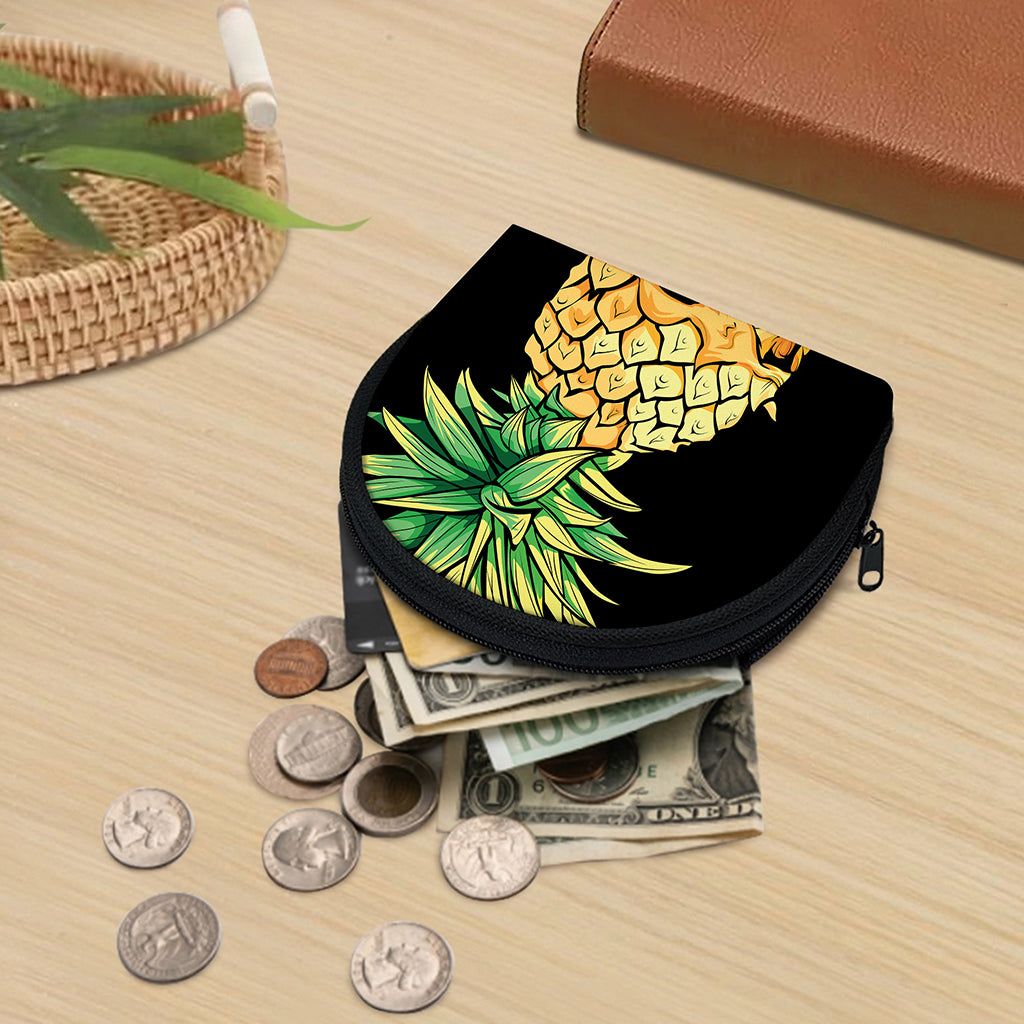Pineapple Skull Print Coin Purse