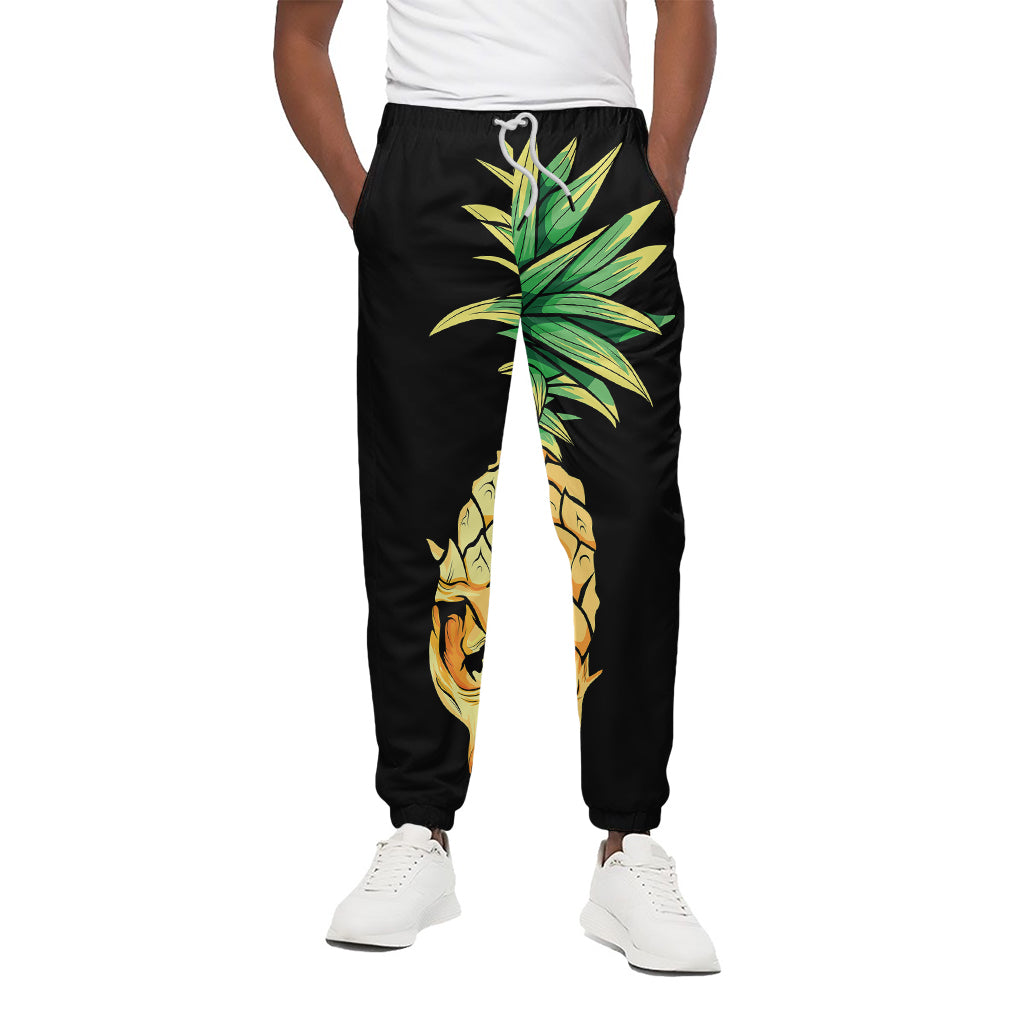 Pineapple Skull Print Cotton Pants