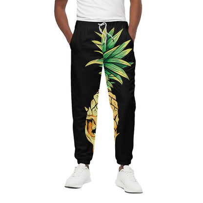 Pineapple Skull Print Cotton Pants