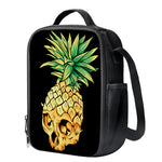 Pineapple Skull Print Crossbody Lunch Bag