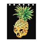 Pineapple Skull Print Curtain