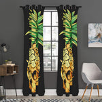 Pineapple Skull Print Curtain