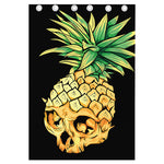 Pineapple Skull Print Curtain