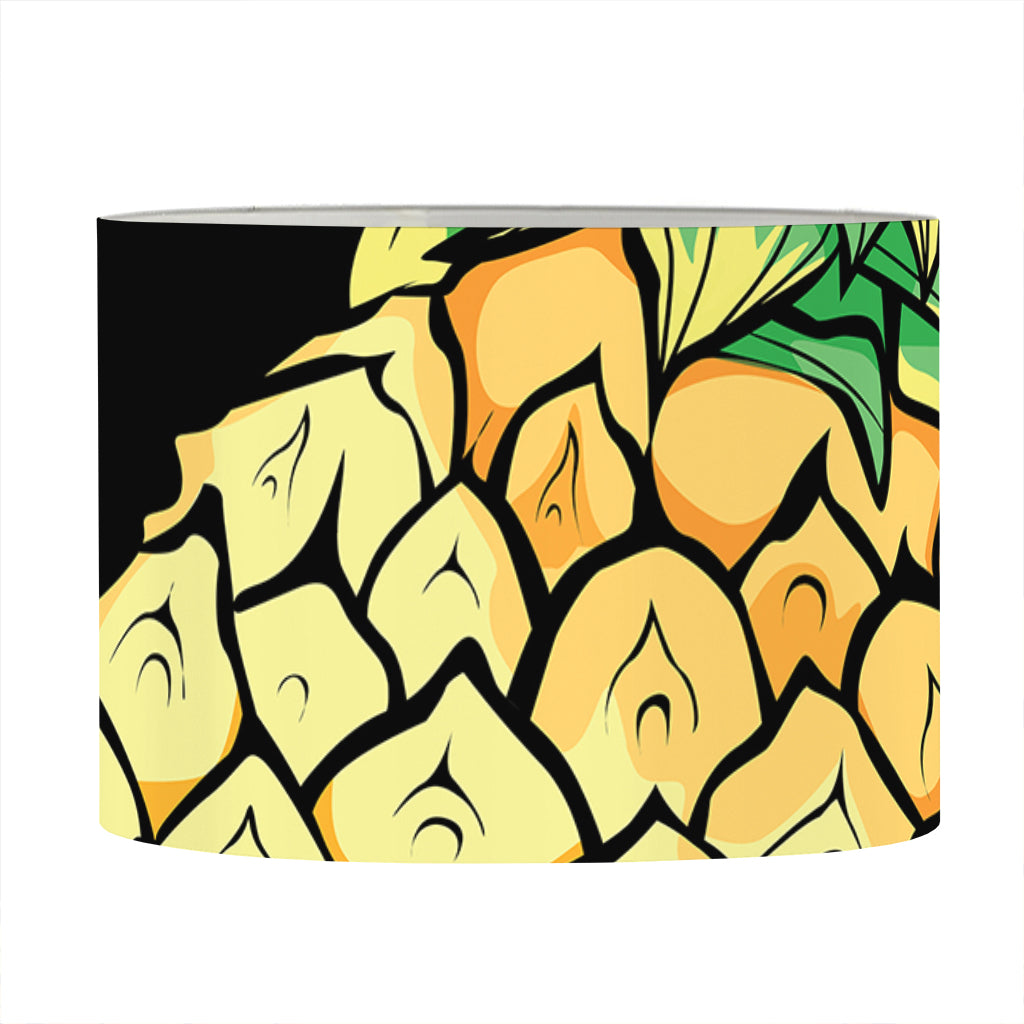 Pineapple Skull Print Drum Lamp Shade