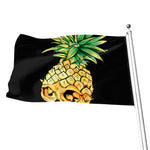 Pineapple Skull Print Flag