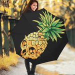 Pineapple Skull Print Foldable Umbrella