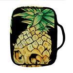 Pineapple Skull Print Front Pocket Bible Bag