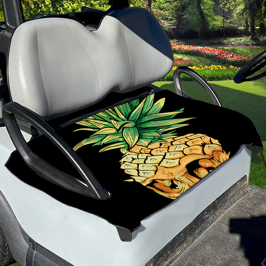 Pineapple Skull Print Golf Cart Seat Cover