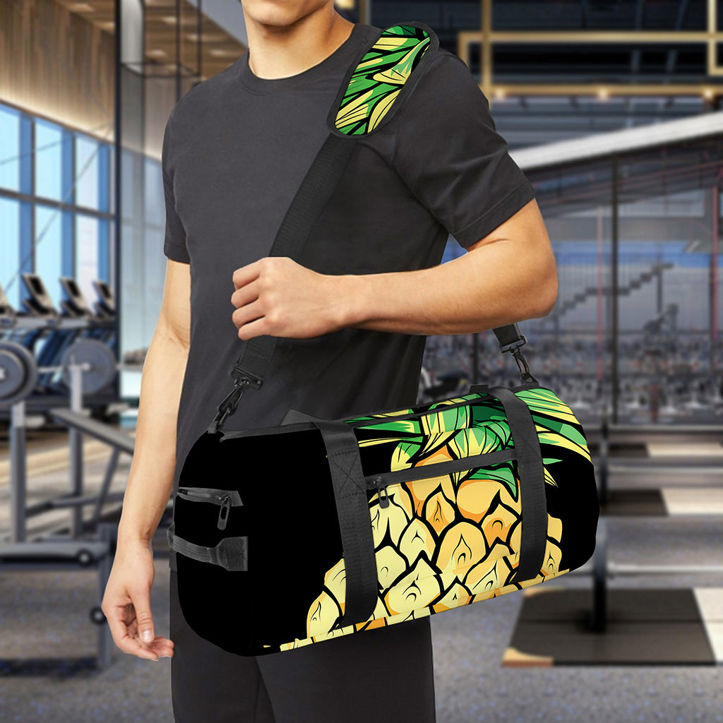 Pineapple Skull Print Gym Bag