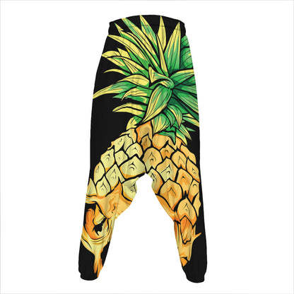 Pineapple Skull Print Hammer Pants